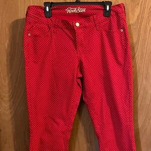 Old Navy Rockstar Jeans – Red Polka Dot size 14